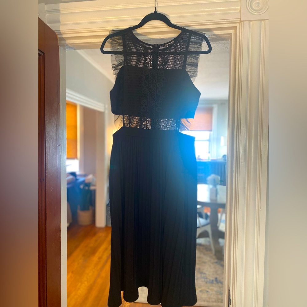 Black Gianni Bini dress with side cutouts